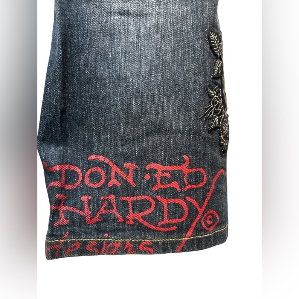Vintage Ed Hardy skull embellished jeans - Picture 6 of 13